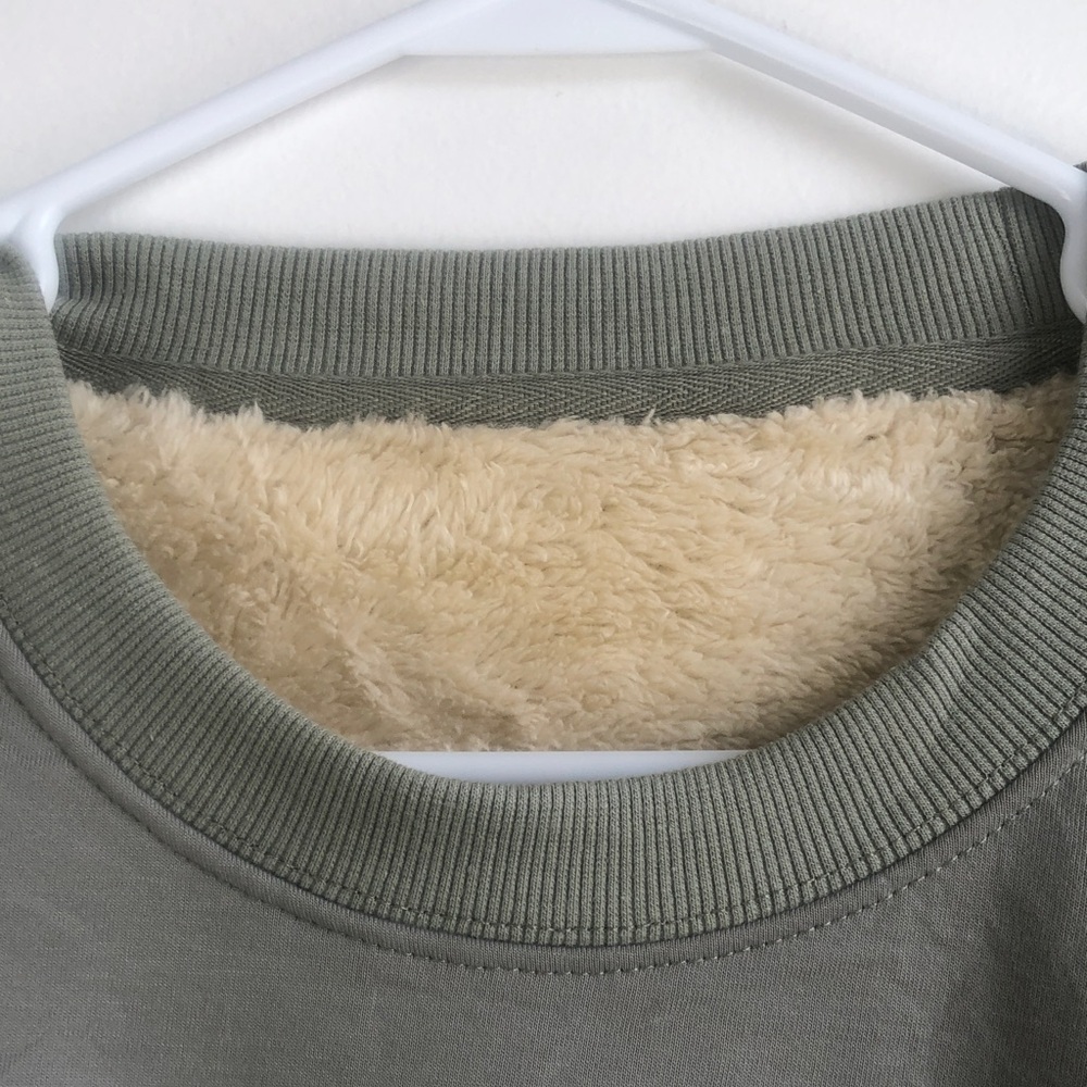 Sage Green Oversized Sweatshirt - Picture 3 of 5